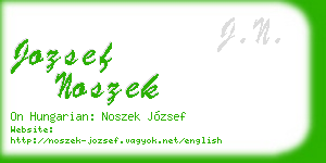 jozsef noszek business card