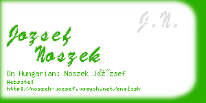 jozsef noszek business card